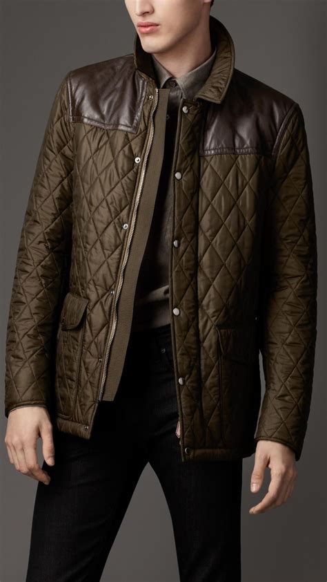 burberry london quilted jacket men|Burberry men's quilted bomber jackets.